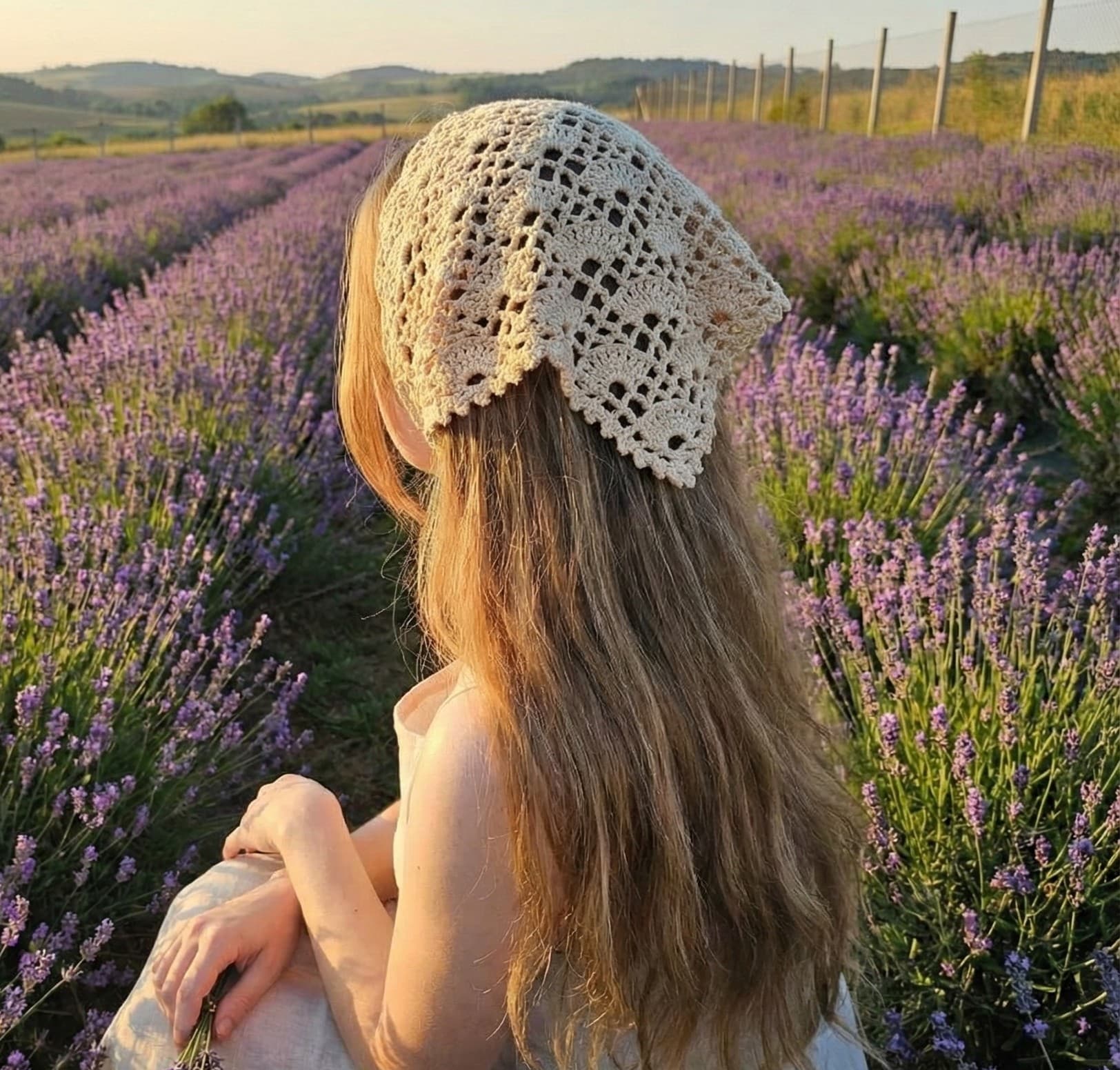 Bandana em Croche Artesanal