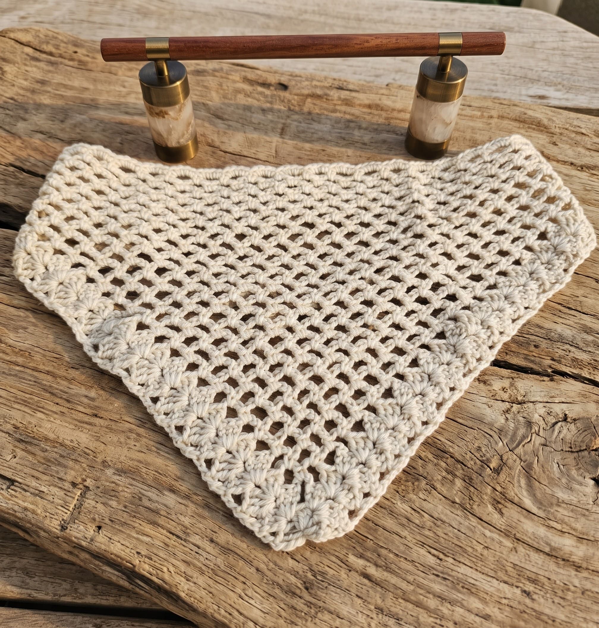 Bandana Lenço em Croche Artesanal