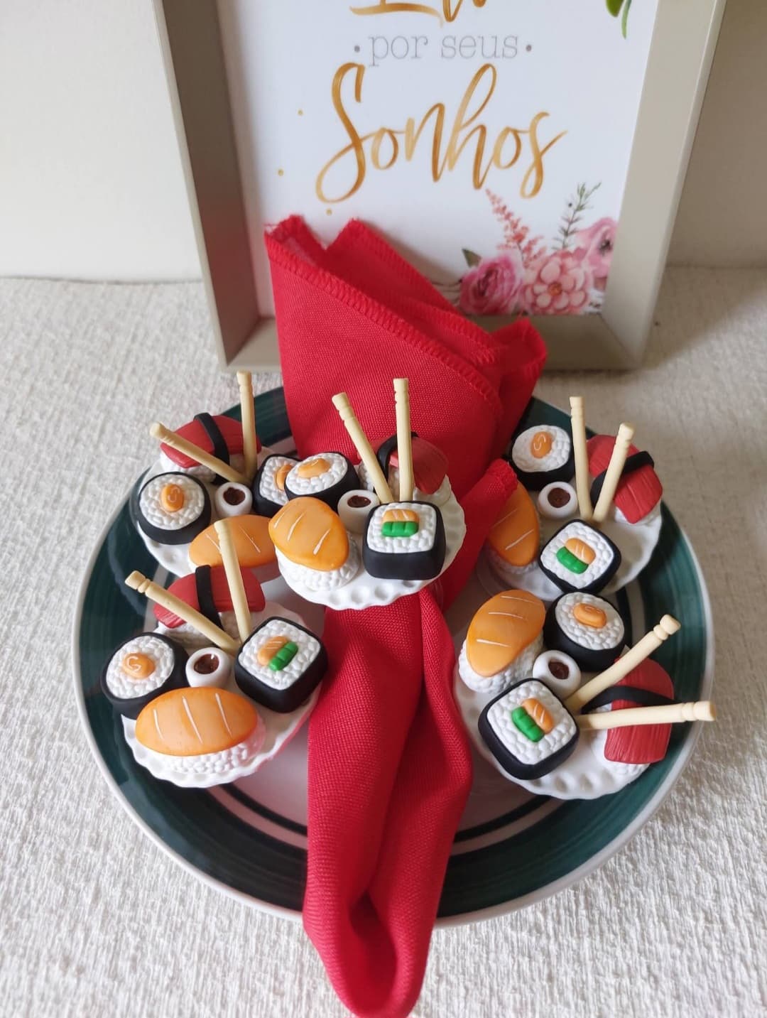 Kit 12 Porta Guardanapo Sushi