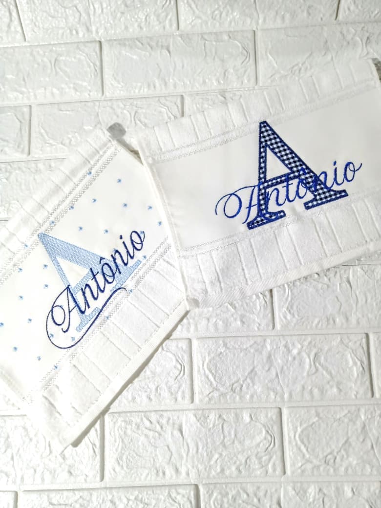 Kit 2 Toalhas de Mão Personalizadas