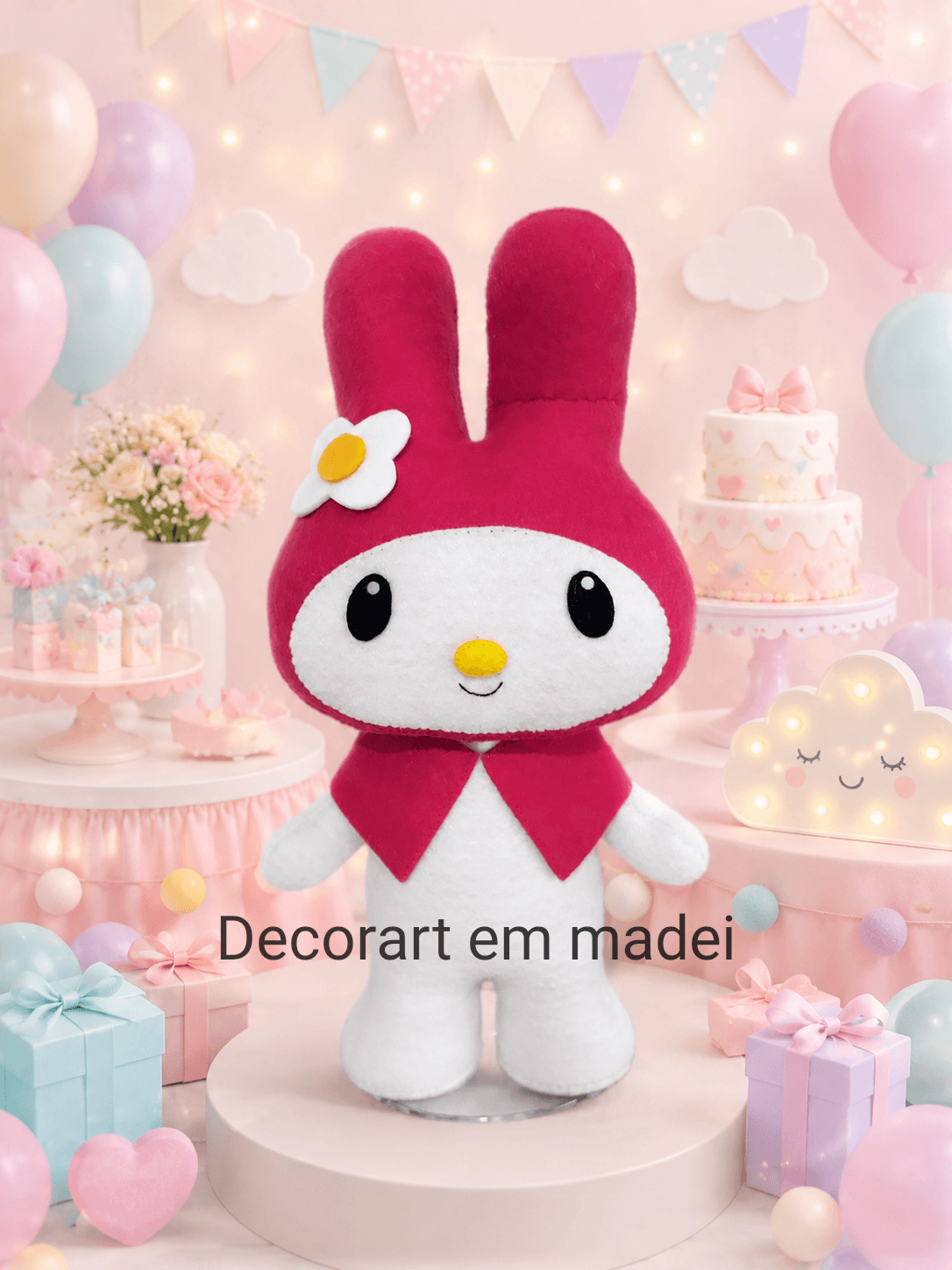 Melody Boneca Decorativa em Feltro