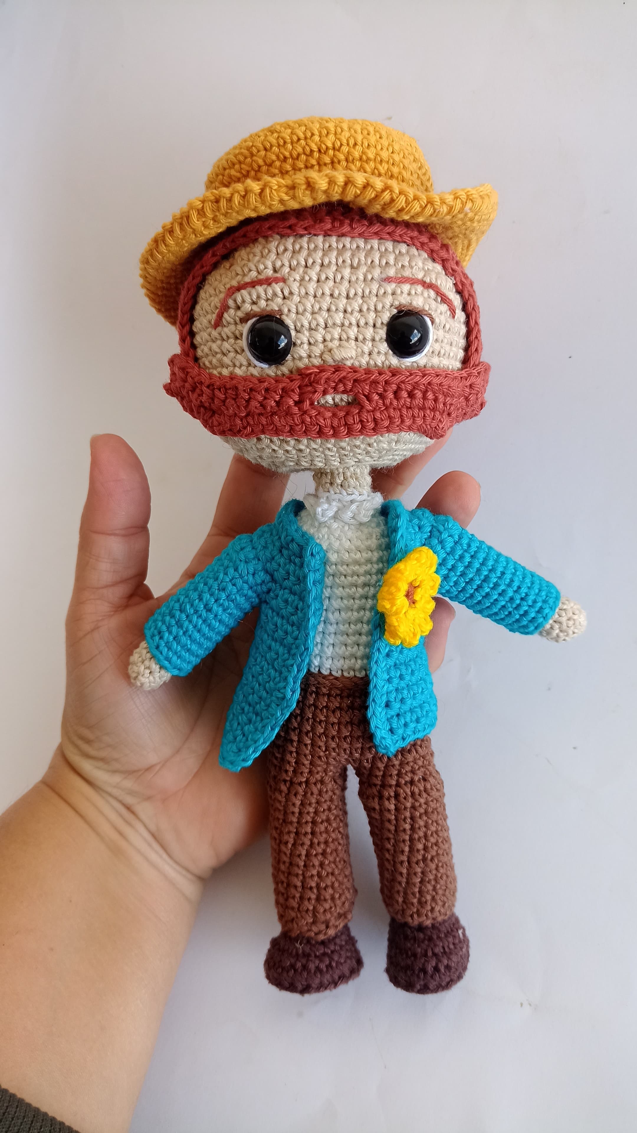 Boneco Van Gogh toy art amigurumi colecionável