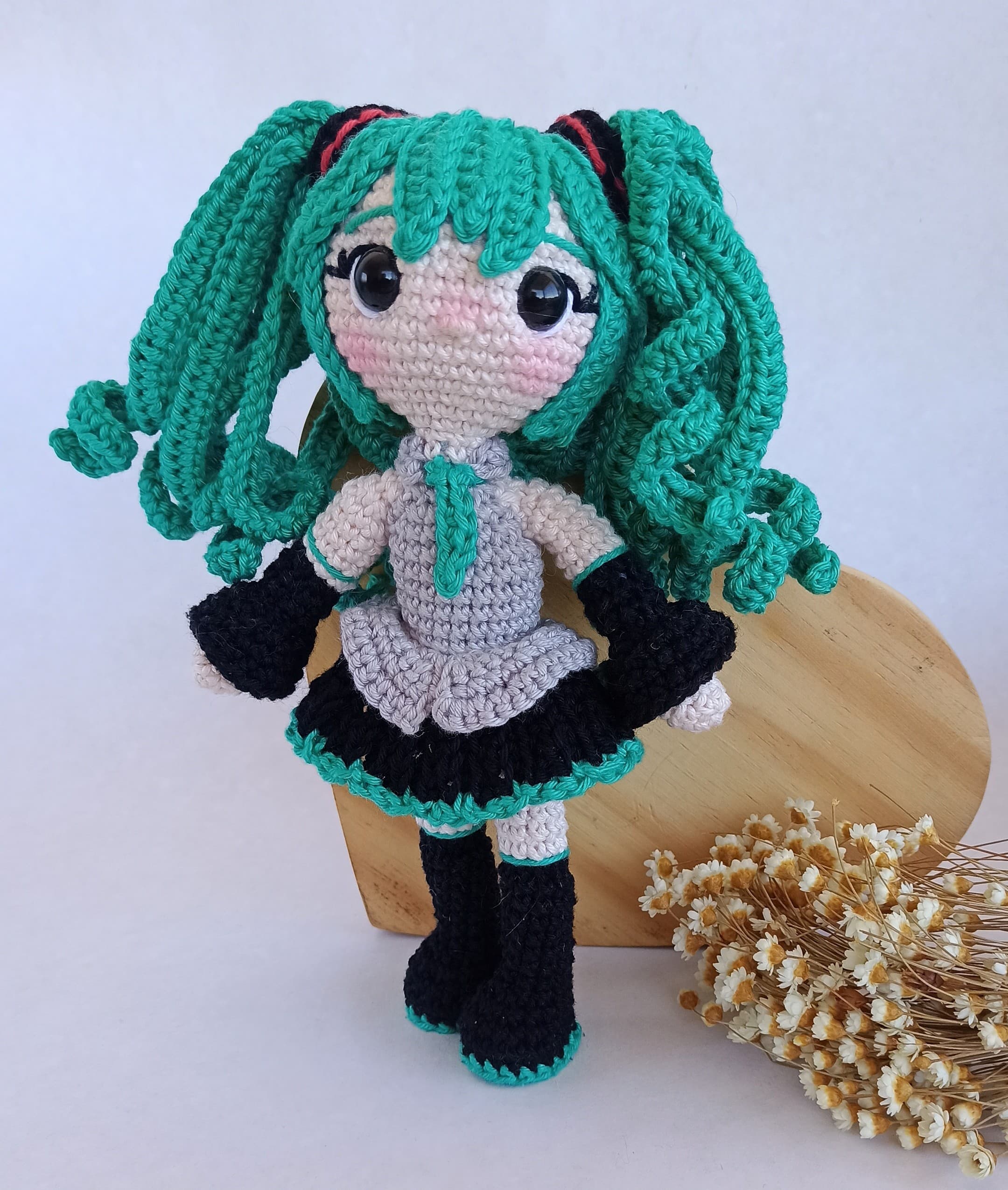 Hatsune Miku Boneca em Amigurumi