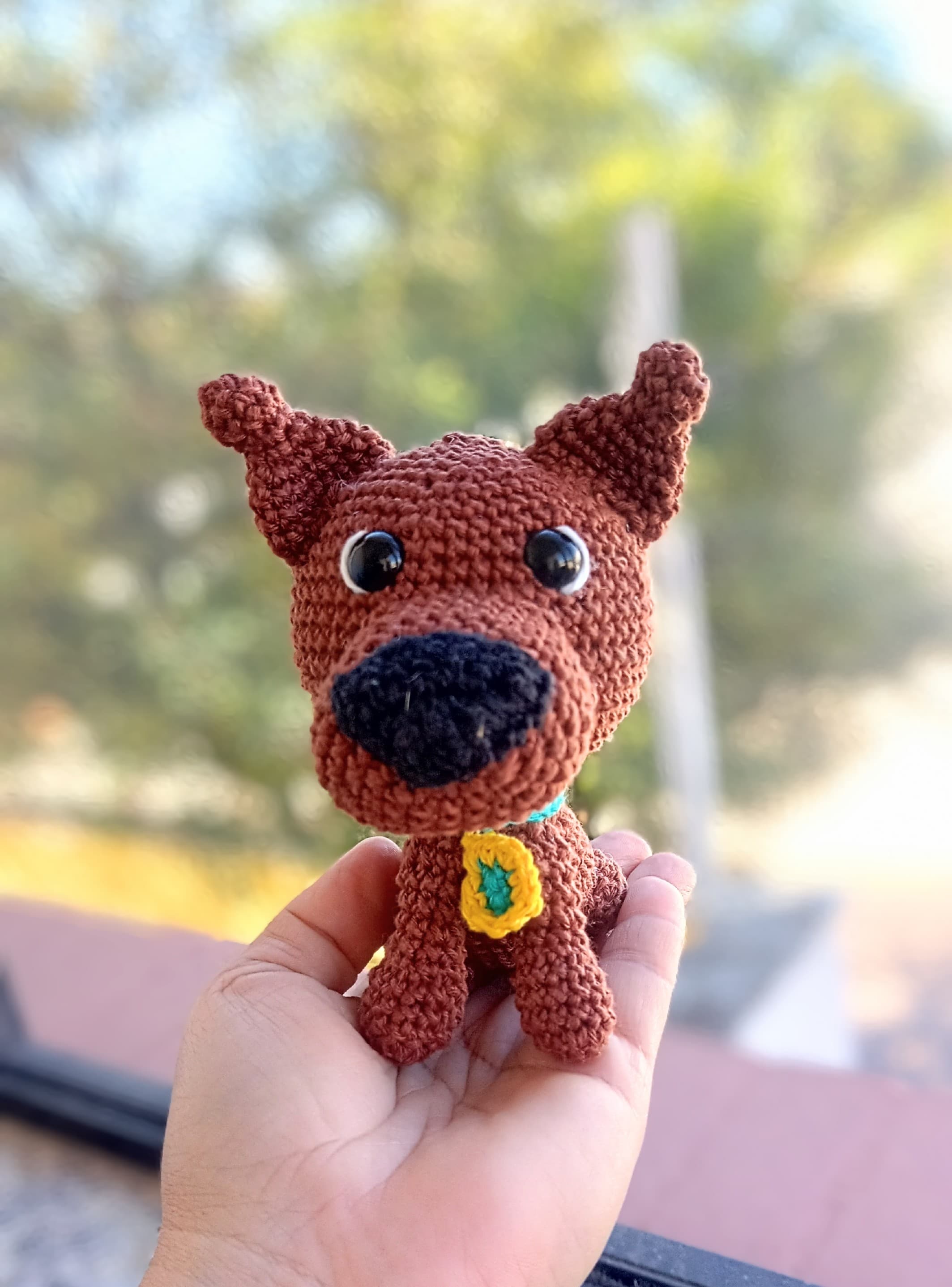 Cachorro Scooby-Doo em Amigurumi