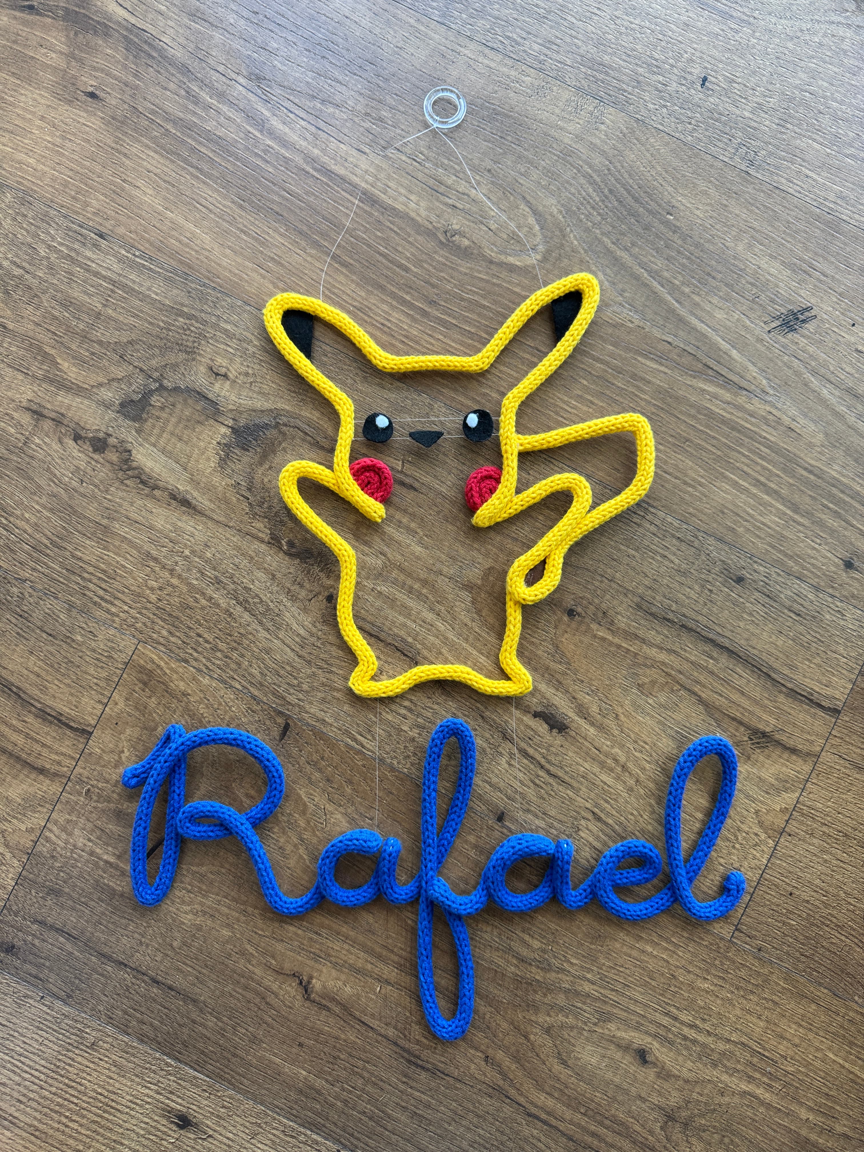 Decoração Pikachu Pokémon com nome personalizado