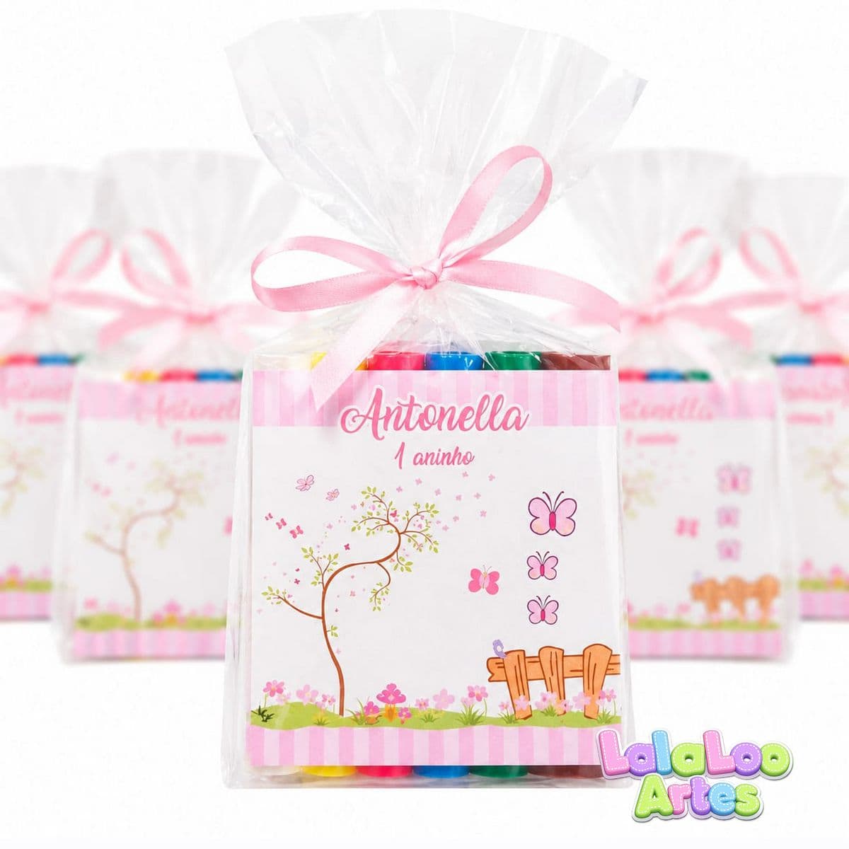 12 Massinha de Modelar Jardim Encantado Borboletas 2 Personalizado