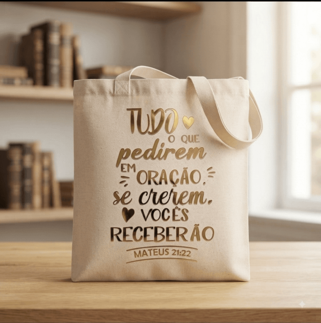 Sacola Mini Ecobag Personalizada para lembrancinhas 20x30 cm