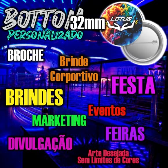 Bottons tamanho 32mm Personalizados