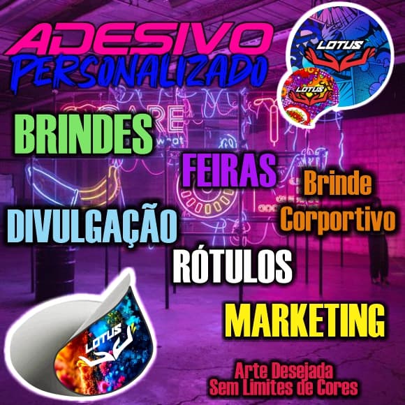ADESIVO 3x3CM PERSONALIZADO Kit 30 Unds