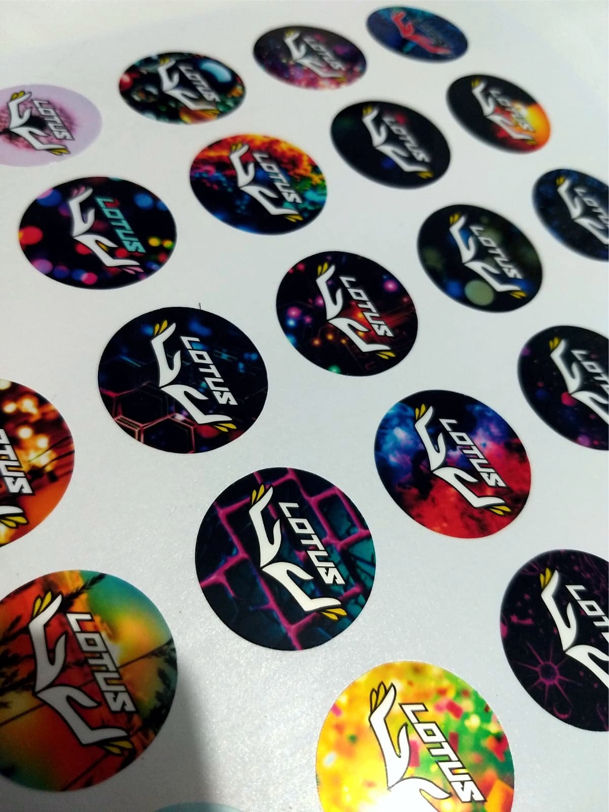 ADESIVO 3x3CM PERSONALIZADO Kit 30 Unds