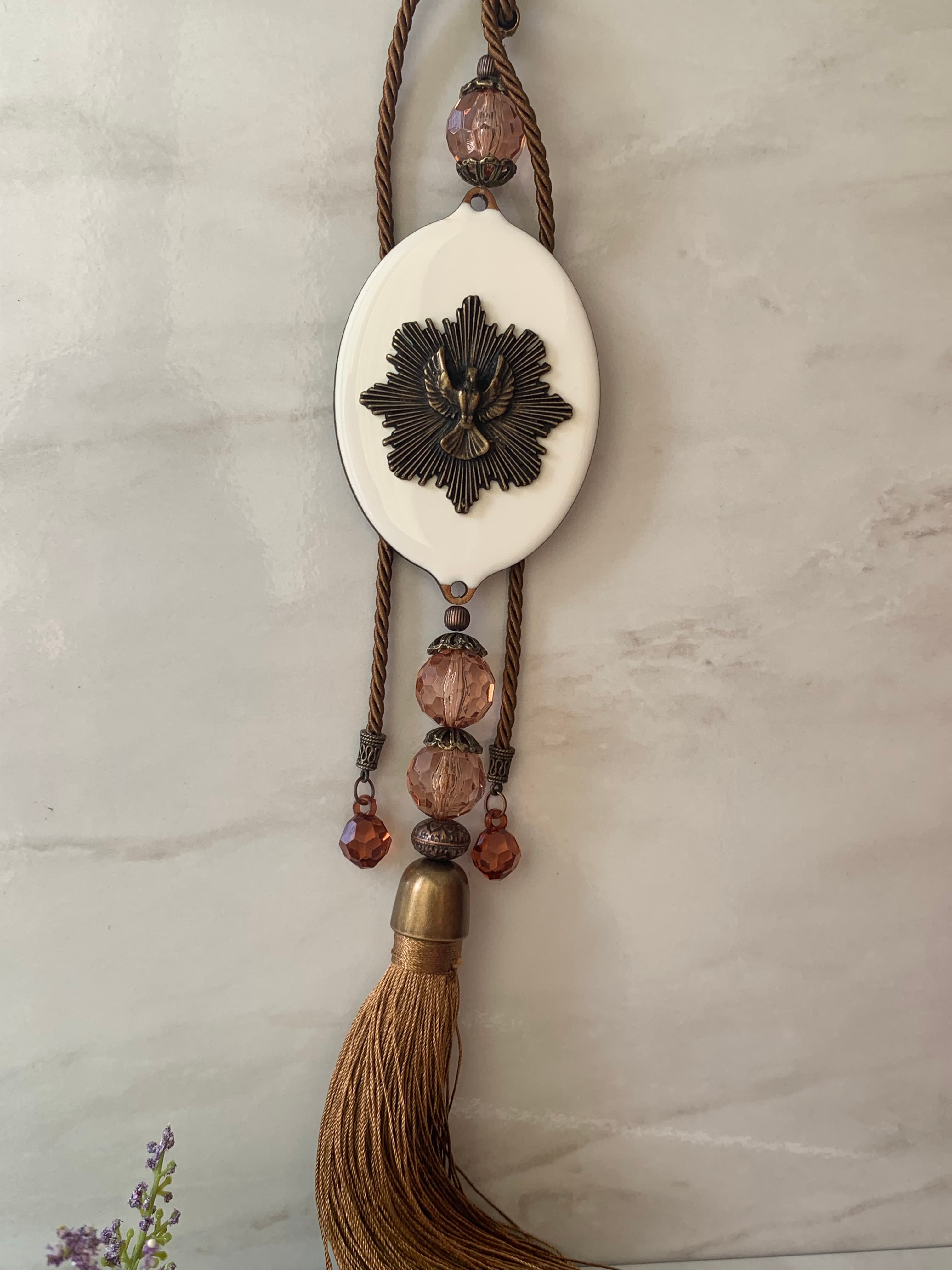 ENFEITE PARA PORTA DIVINO - Ouro Velho