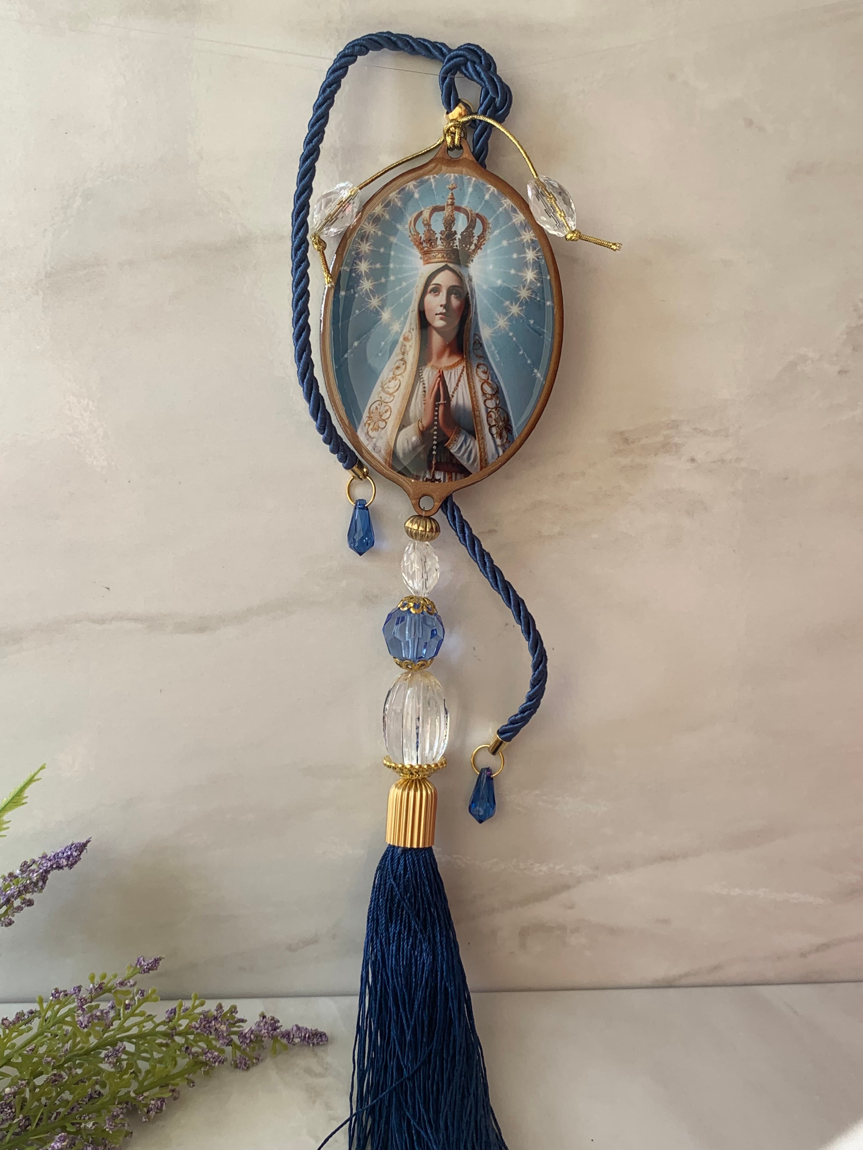 ENFEITE DE PORTA Na Sra DE FÁTIMA