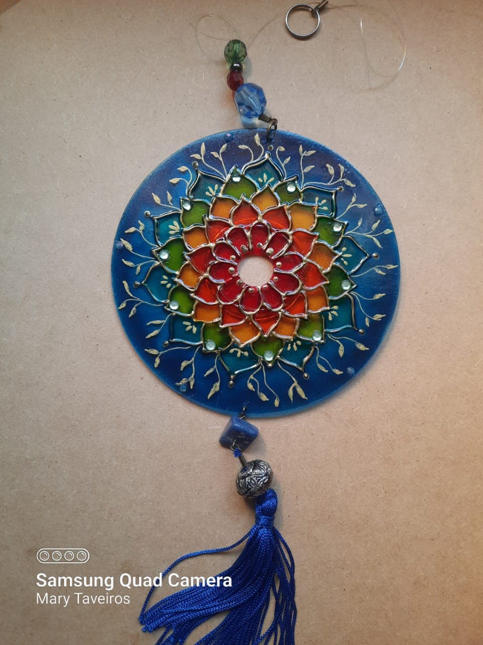 Mandala Vitral móbile Sodalita