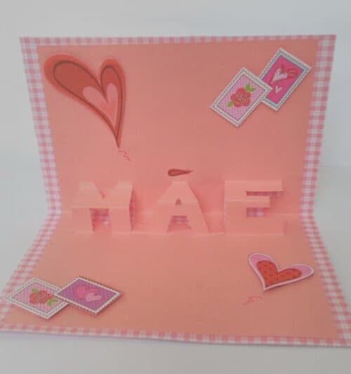 Cartão em Kirigami para o Dia das Mães