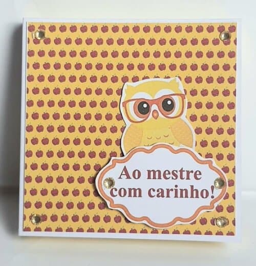 Lembrancinha de Dia dos Professores Porta Post-it