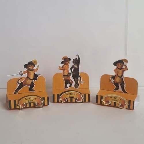 Porta-bis Duplo Gato de Botas