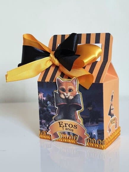 Caixa Maletinha Gato de Botas