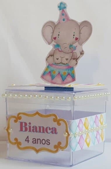 Caixa Acrílica Personalizada Circo
