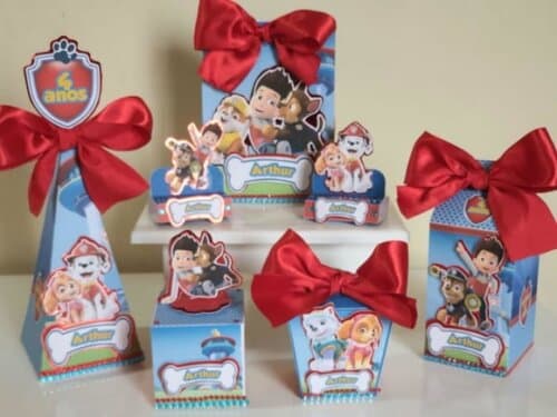 Kit 50 Lembrancinhas de Festa Patrulha Canina