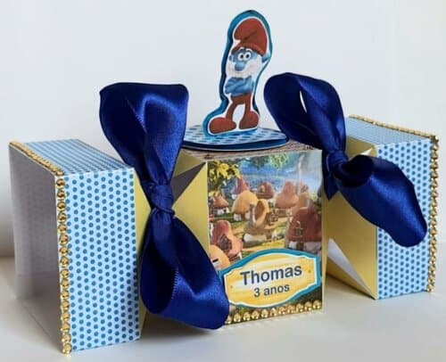 Kit 50 Lembrancinhas de Festa Smurfs