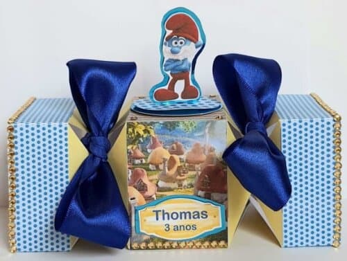 Caixa Bala Smurfs