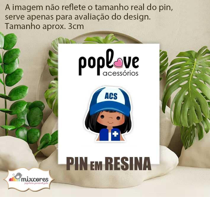 Pin - Agente de Saúde Morena - ACS