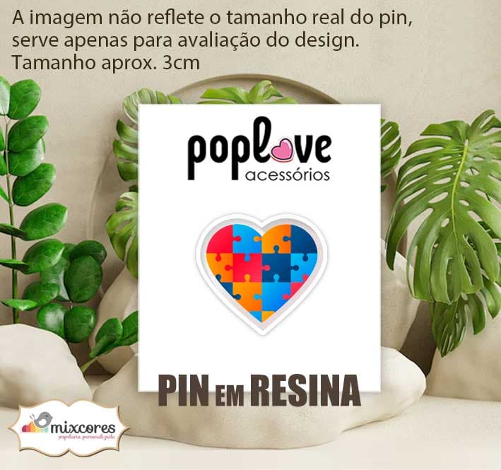 Pin - Coração Autismo