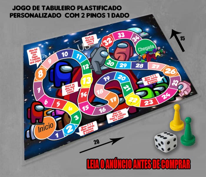Jogo de Tabuleiro Personalizado Amongs