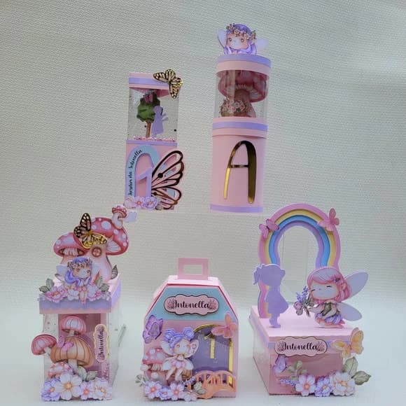 Kit Lembrancinha Jardim Encantado Festa Infantil e Aniversário - Completo Personalizado - Trend
