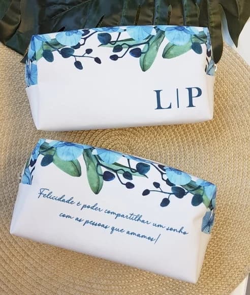 Necessaire Personalizada Orquídea Azul