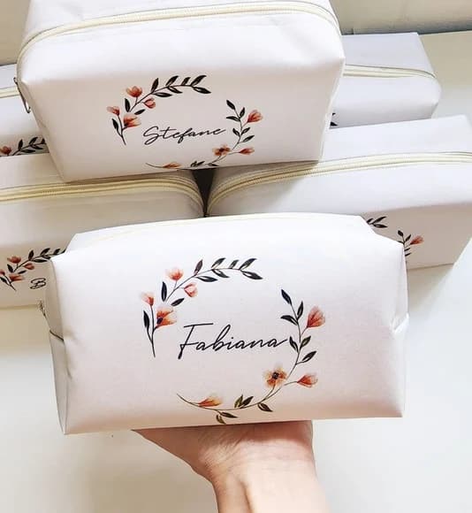 Necessaire Personalizada Creme