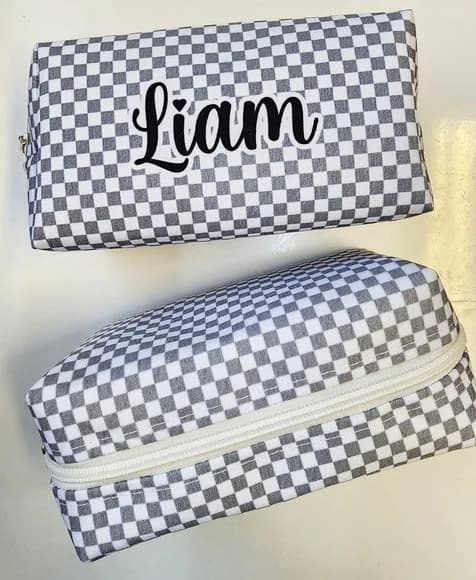 Necessaire Personalizada Cinza