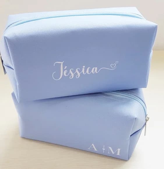 Necessaire Personalizada Azul Serenity