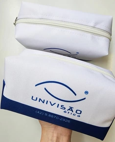 Necessaire Personalizada Box Faixa Azul
