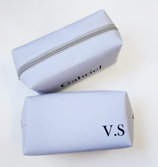 Necessaire Personalizada Masculina Cinza