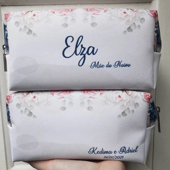 Necessaire Madrinha Box Floral Rosa