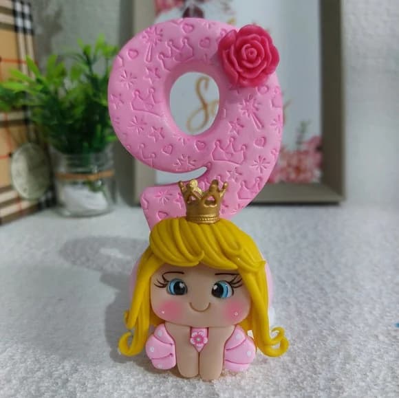 Vela Aniversário Tema Princesa Aurora (bela Adormecida)