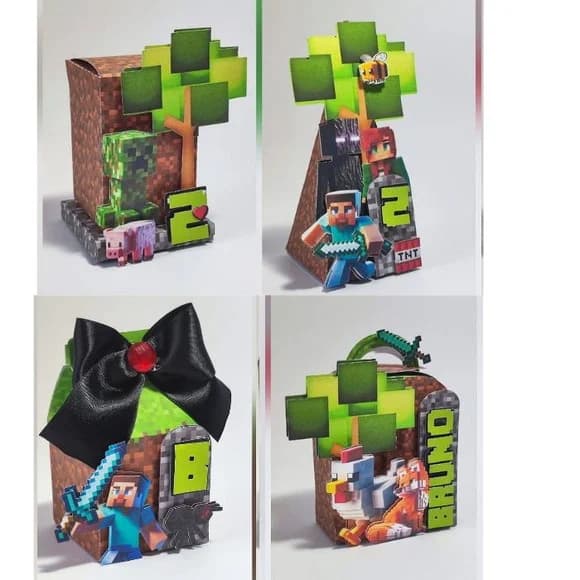 40 Lembrancinhas Minecraft