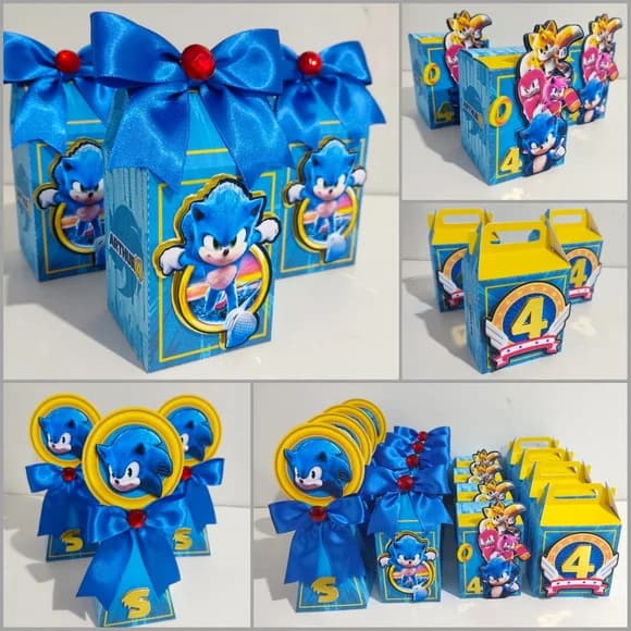 40 Lembrancinhas Sonic