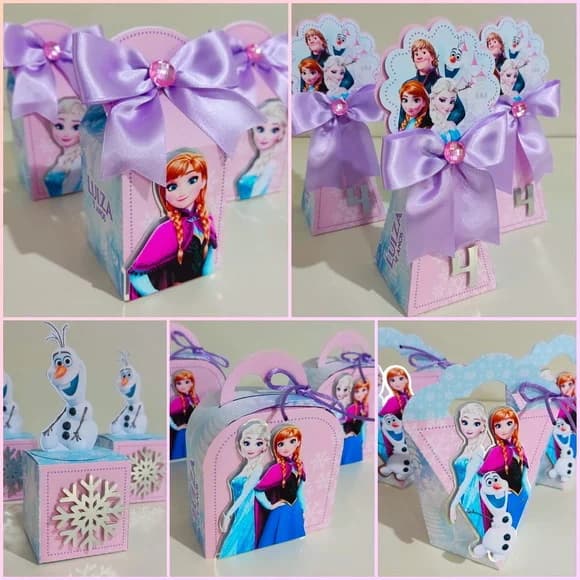 40 Lembrancinhas Frozen Lilás