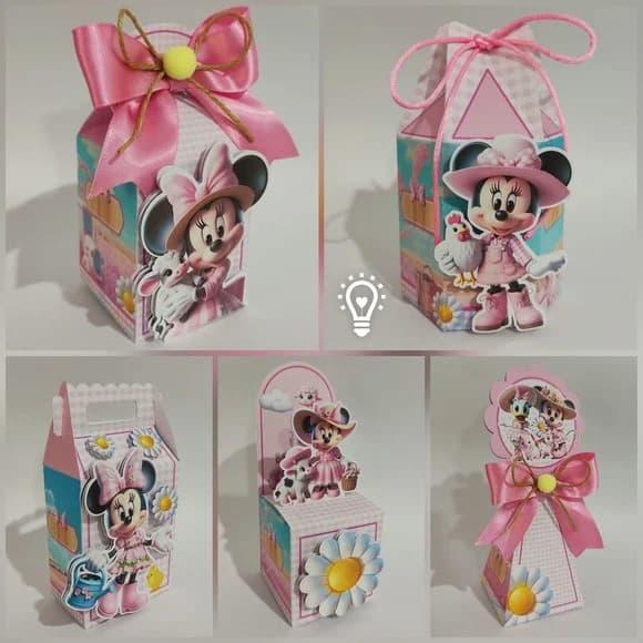 40 Lembrancinha Minnie Rosa