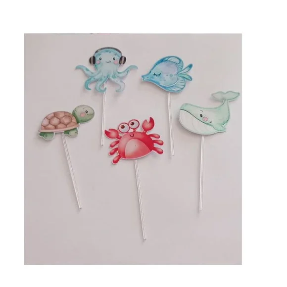 50 Tooper para Docinhos Fundo do Mar