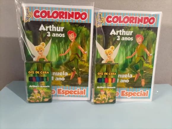 Livro para Colorir Pan e Sininho