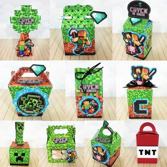 40 Lembrancinhas Minecraft