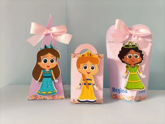 Kit Festa 60 Pçs Princesinhas da Bíblia