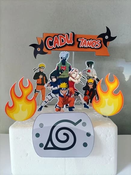 Topo de Bolo Naruto