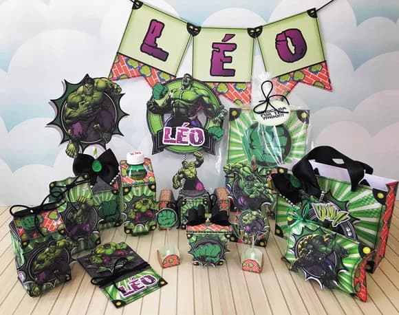 40 Lembrancinhas Hulk