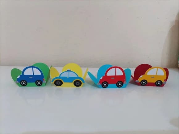 30 Forminhas Carrinhos para Docinhos