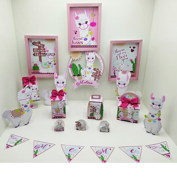 Kit Festa Infantil Lhama