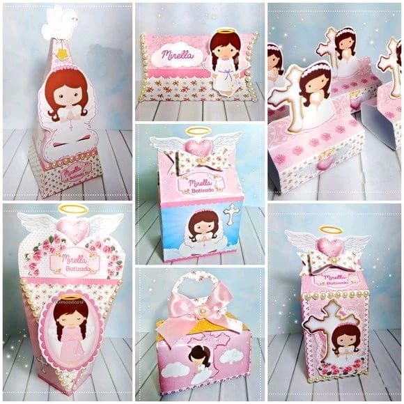 Kit batizado menina 50 pç